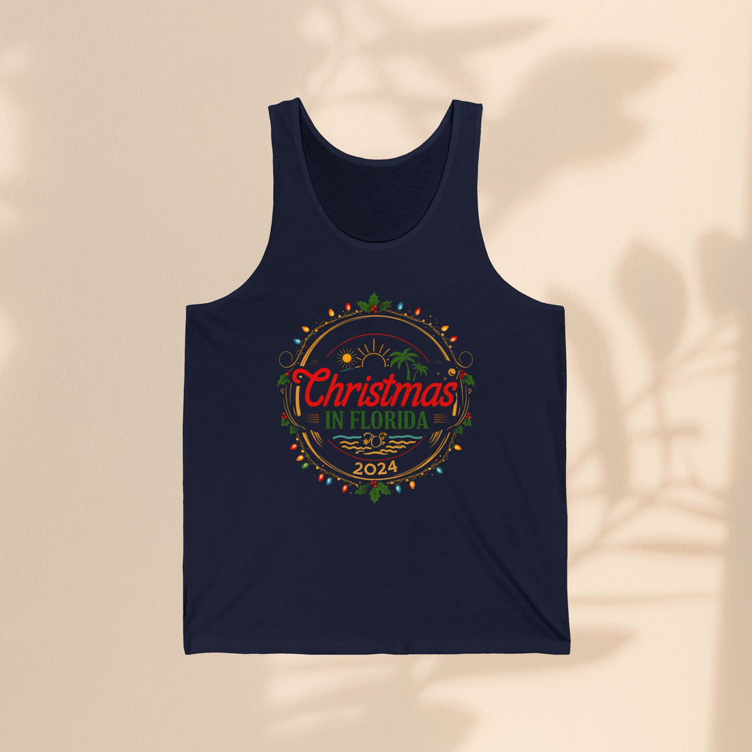 Unisex Jersey Tank - Christmas in Florida 2024