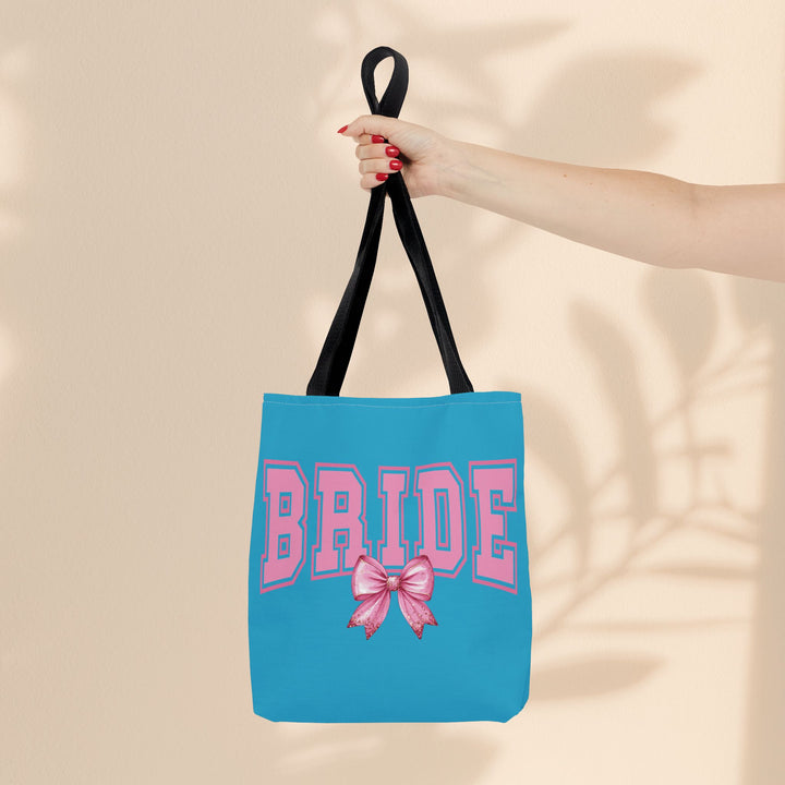 Bride Tote Bag with Bow | Bridal Shower Gift, Wedding Essentials, Bachelorette Party Accessory, Gift for Bridesmaids