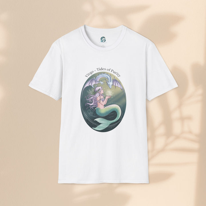 Mermaid Virgo T-Shirt, Ocean Art Tee, Summer Fashion, Gift for Beach Lovers, Sea Creature Apparel