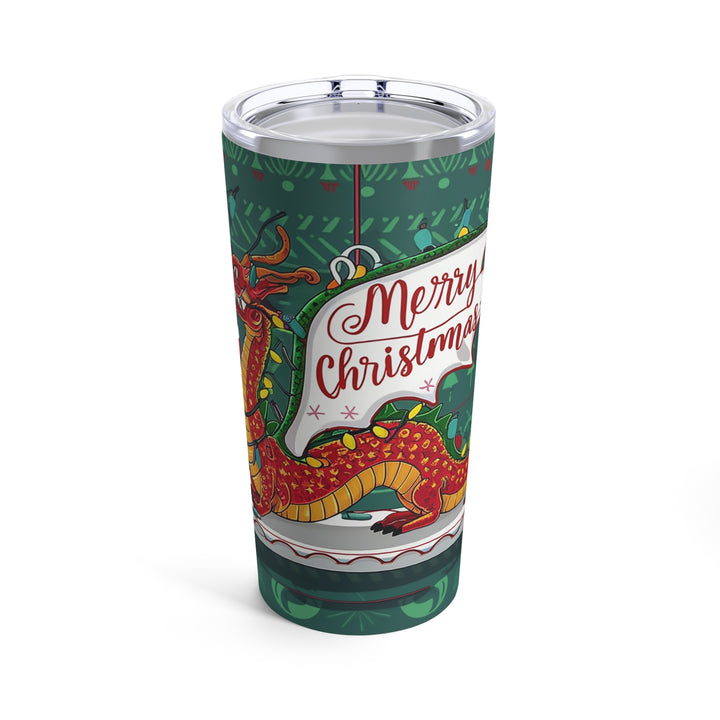 Tumbler 20oz - Merry Christmas Dragon