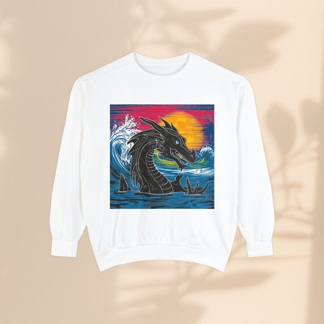 Unisex Garment-Dyed Sweatshirt - Conquering Dragon