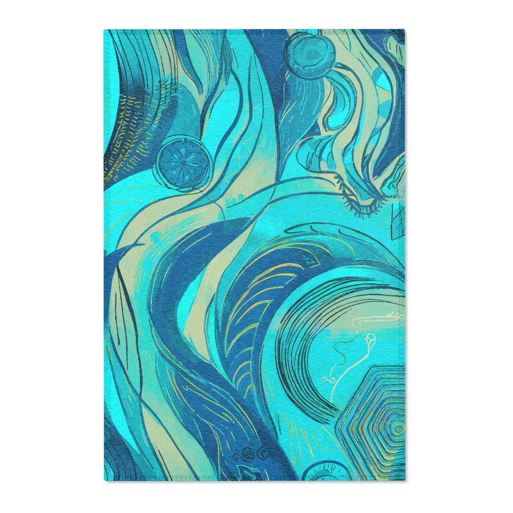 Vibrant Wave Rug for Stylish Serenity