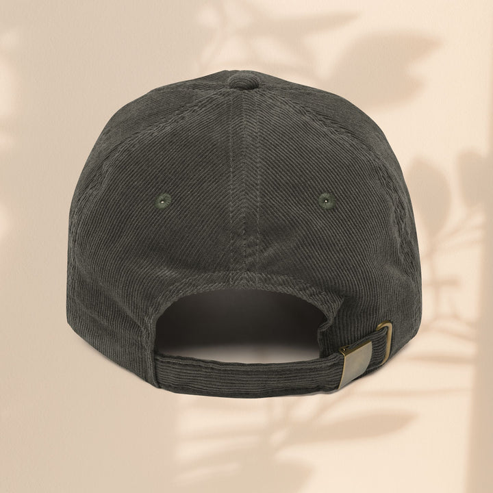 Vintage Corduroy Cap - Embroidered 'DAD' Baseball Hat for Father's Day