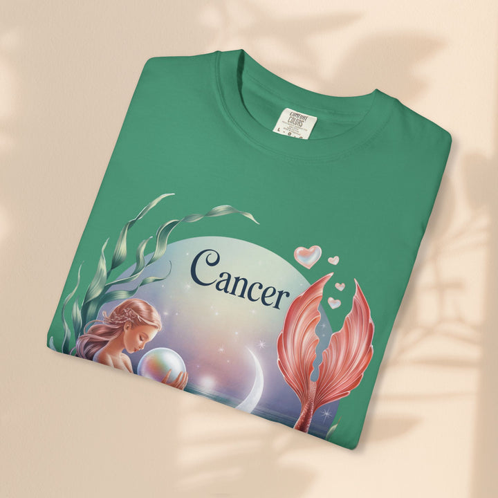 Cancer Zodiac Mermaid T-shirt, Astrology Tee, Astrological Sign Shirt, Gift for Cancer, Horoscope T-shirt, Cute Zodiac Apparel