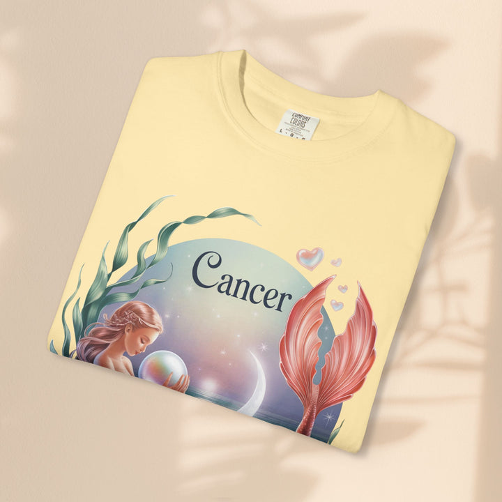 Cancer Zodiac Mermaid T-shirt, Astrology Tee, Astrological Sign Shirt, Gift for Cancer, Horoscope T-shirt, Cute Zodiac Apparel