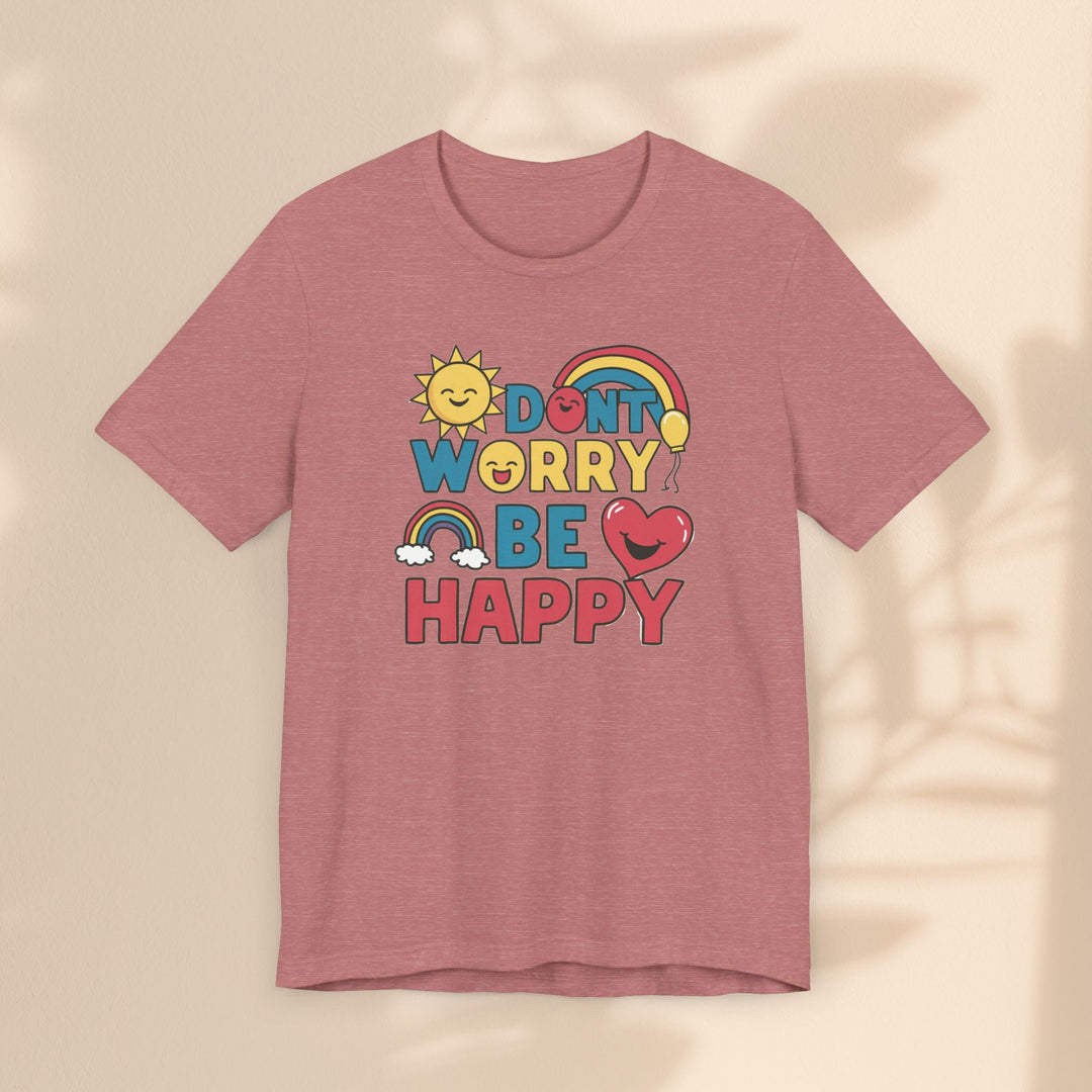 Unisex Jersey Short Sleeve Tee - Don't Worry Be Happy