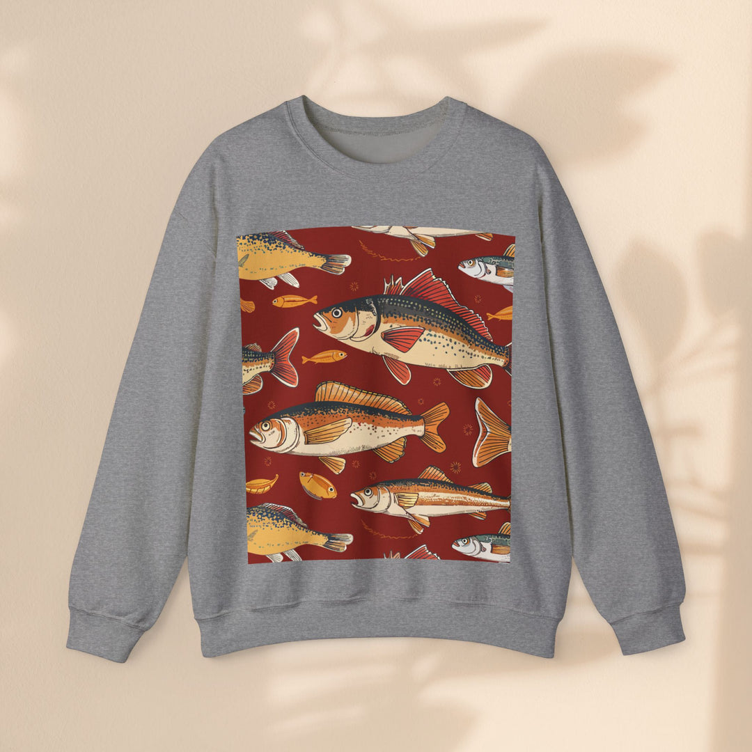 Unisex Heavy Blend™ Crewneck Sweatshirt - Red Fish