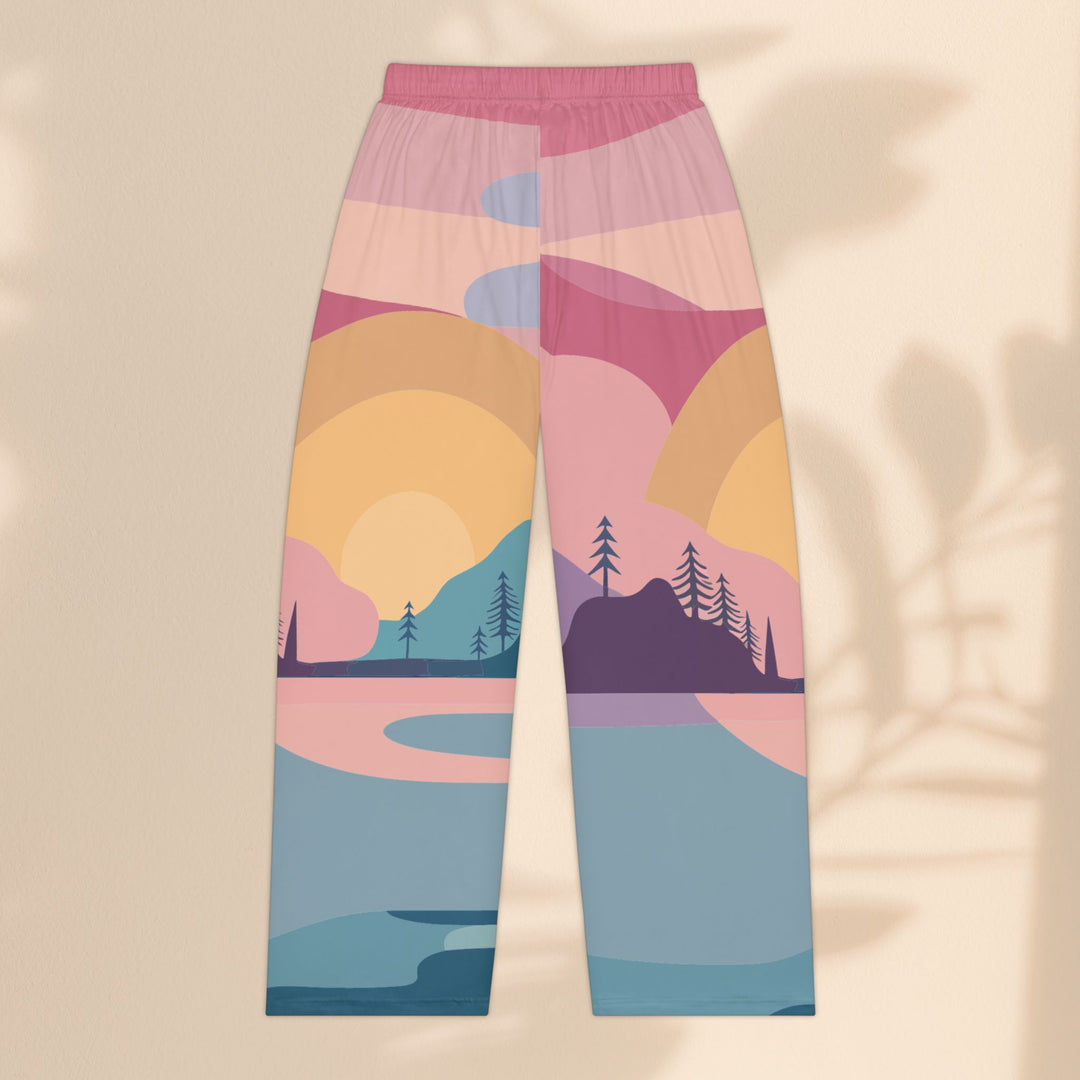 Women's Pajama Pants (AOP) - Pastel Scene