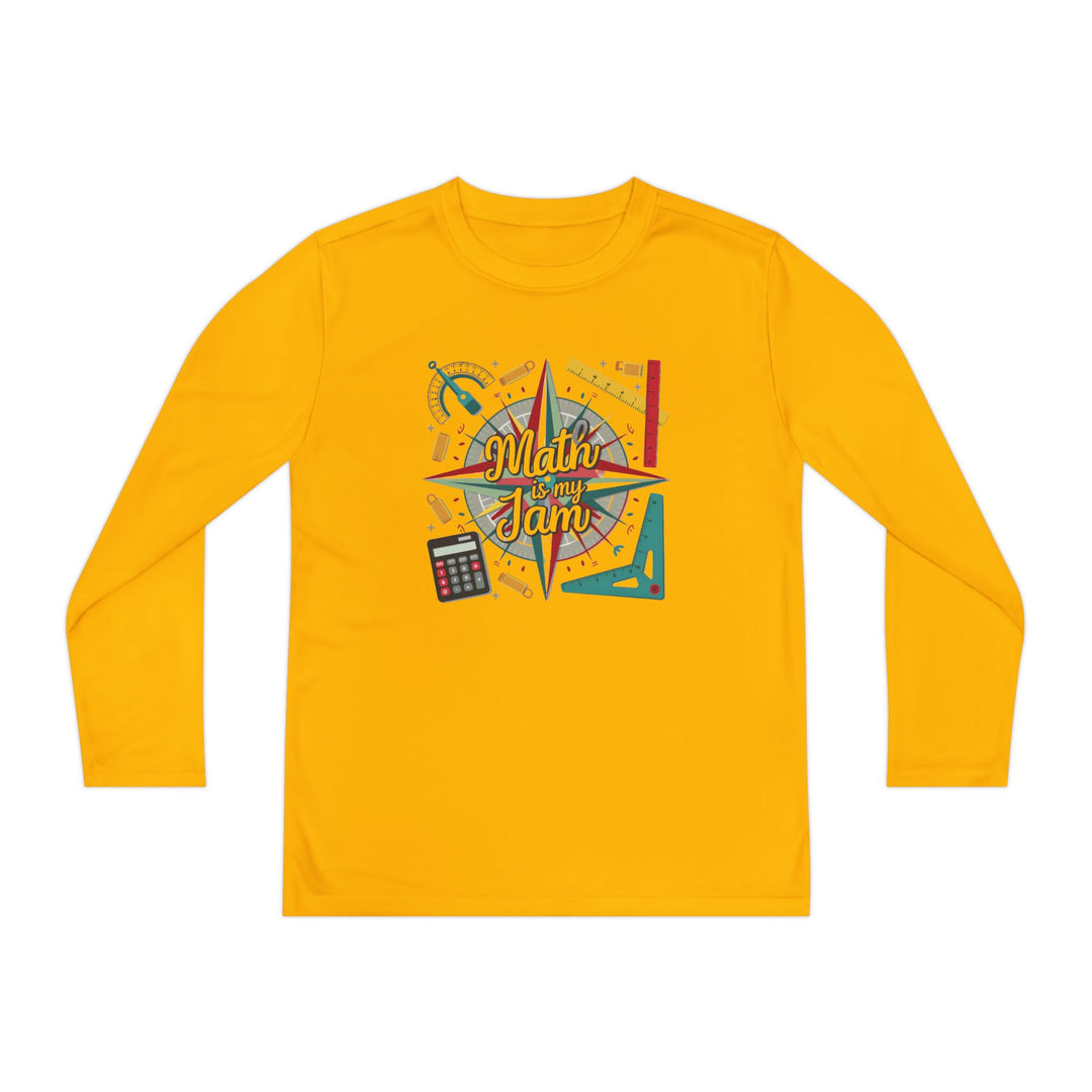 Youth Long Sleeve Competitor Tee - Math Is My Jam