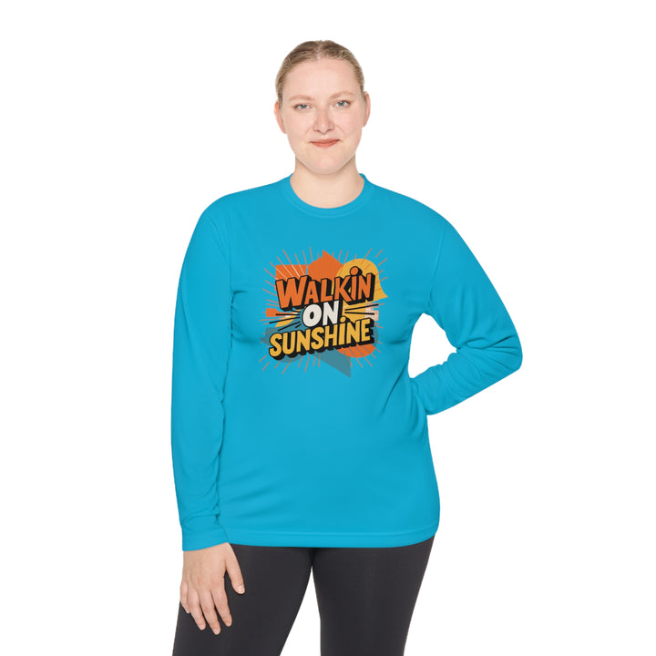 Unisex Lightweight Long Sleeve Tee - Walking On Sunshine