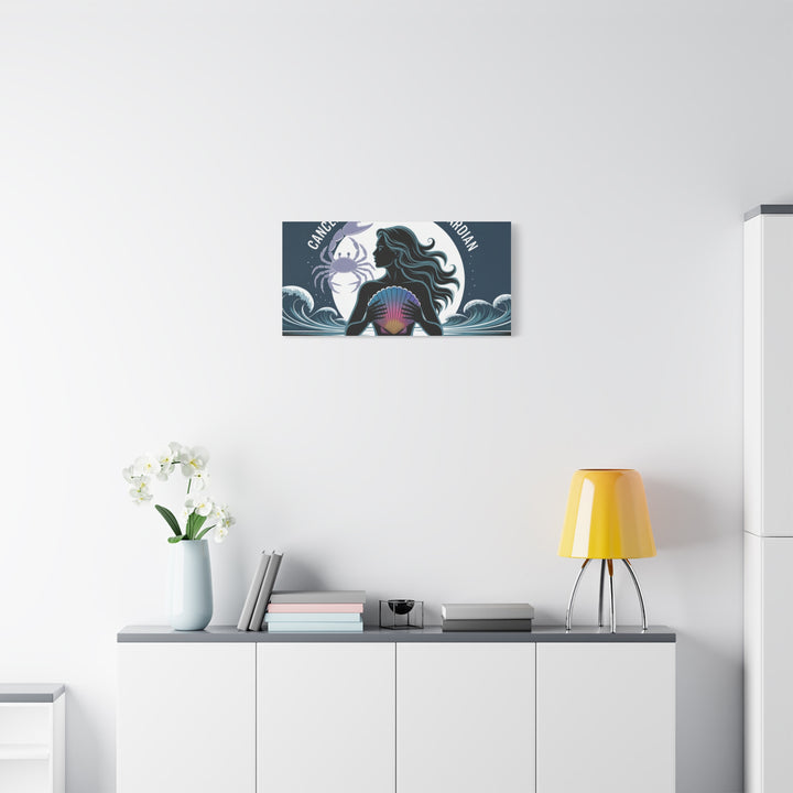 Zodiac Cancer Matte Stretched Canvas Wall Art