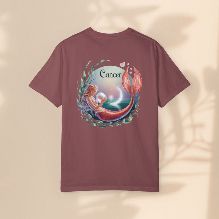 Cancer Zodiac Mermaid T-shirt, Astrology Tee, Astrological Sign Shirt, Gift for Cancer, Horoscope T-shirt, Cute Zodiac Apparel