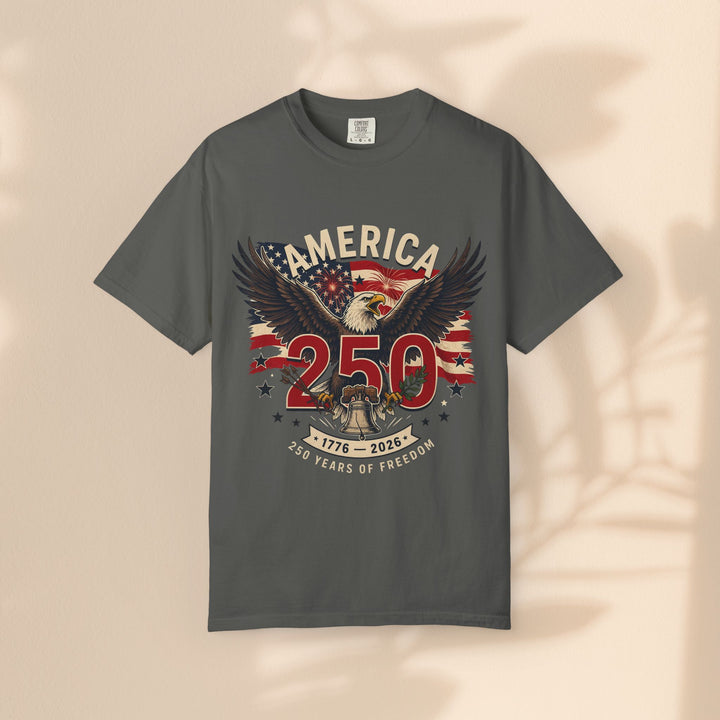 America 250 Eagle Patriotic T-Shirt — Independence Celebration Tee