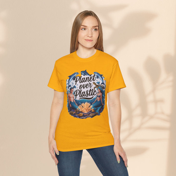 Unisex Ultra Cotton Tee - Planet Over Plastic