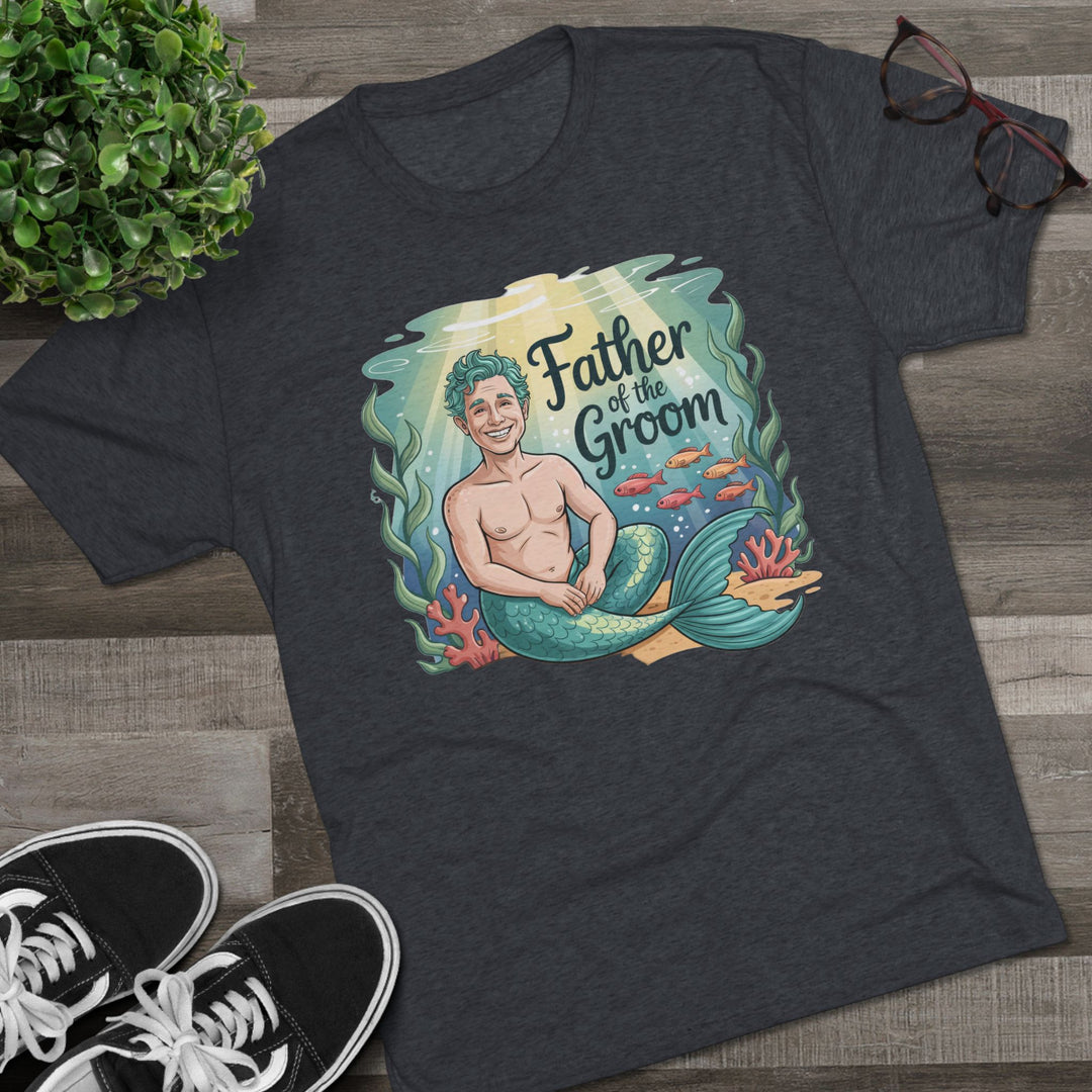 Father of the Groom Merman T-Shirt, Unique Wedding Gift, Fun Groomsmen Tee, Beach Theme Attire, Nautical Humor Shirt