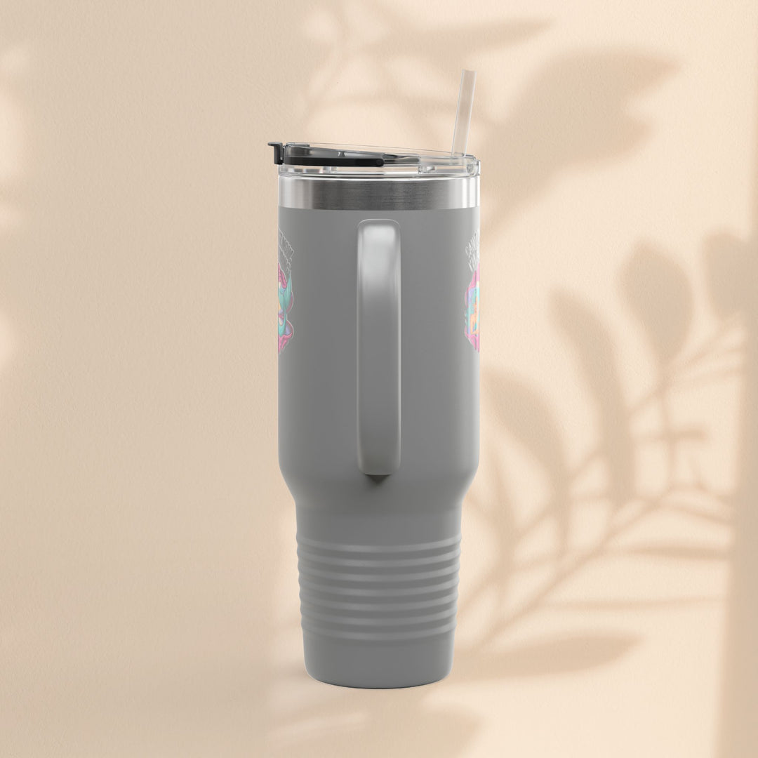 Fun Insulated Travel Mug for Introverts, 40oz People Avoiding Tumbler