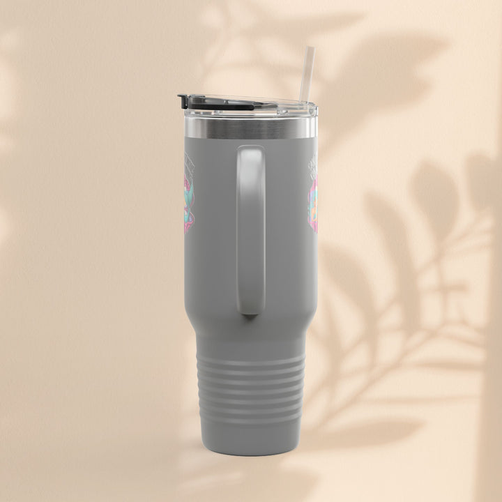Fun Insulated Travel Mug for Introverts, 40oz People Avoiding Tumbler