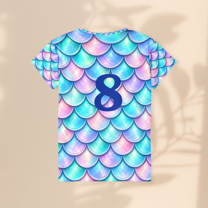 Mermaid Scale Women's Sports Jersey — xs 8