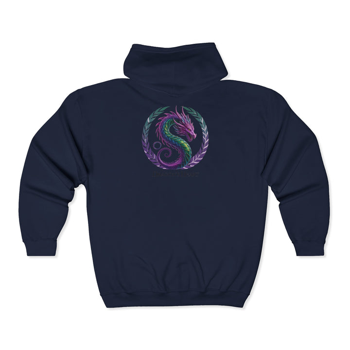 Dragon's Heart - nisex Heavy Blend™ Full Zip Hooded Sweatshirt