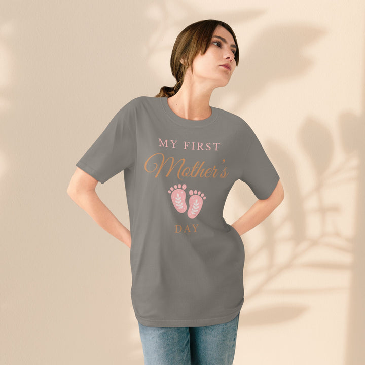 My First Mother's Day Organic T-Shirt - Baby Announcement Tee