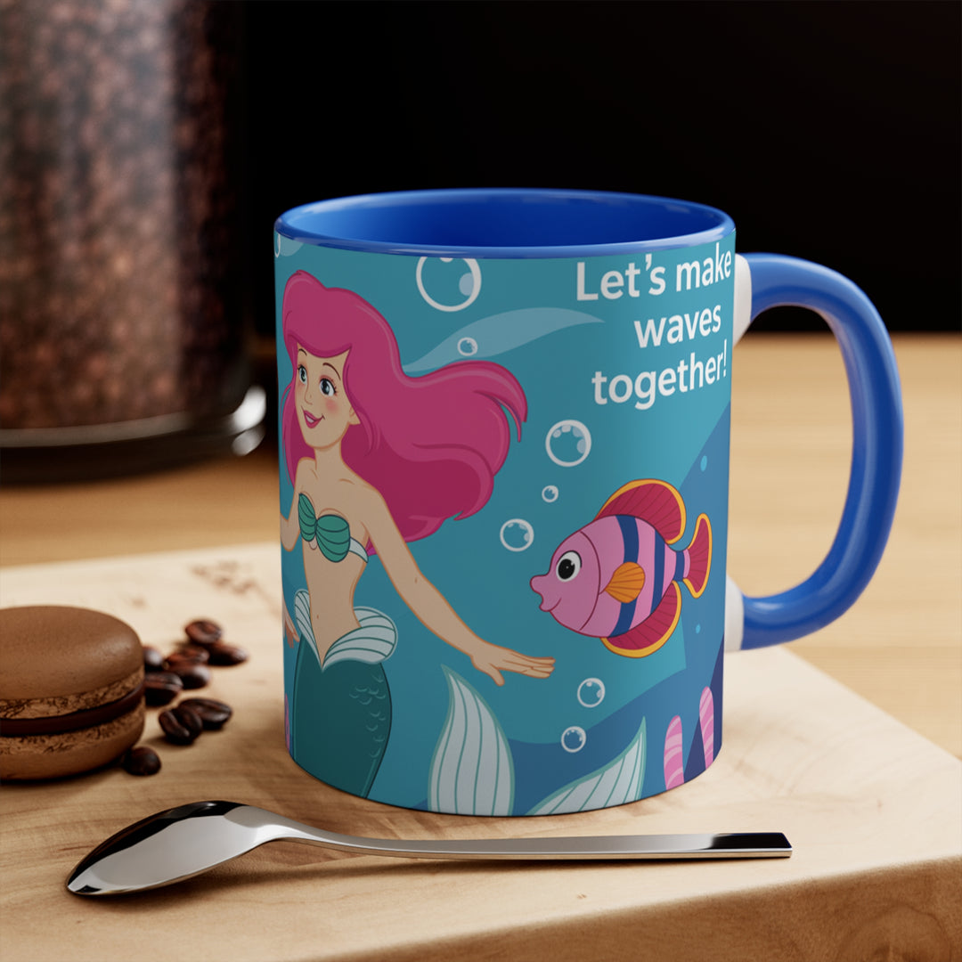 11oz Accent Mug - Make Waves Together