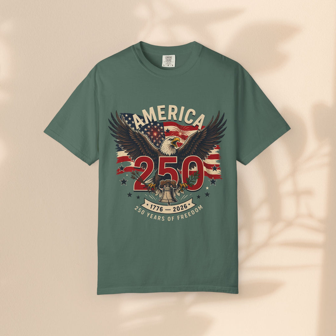 America 250 Eagle Patriotic T-Shirt — Independence Celebration Tee