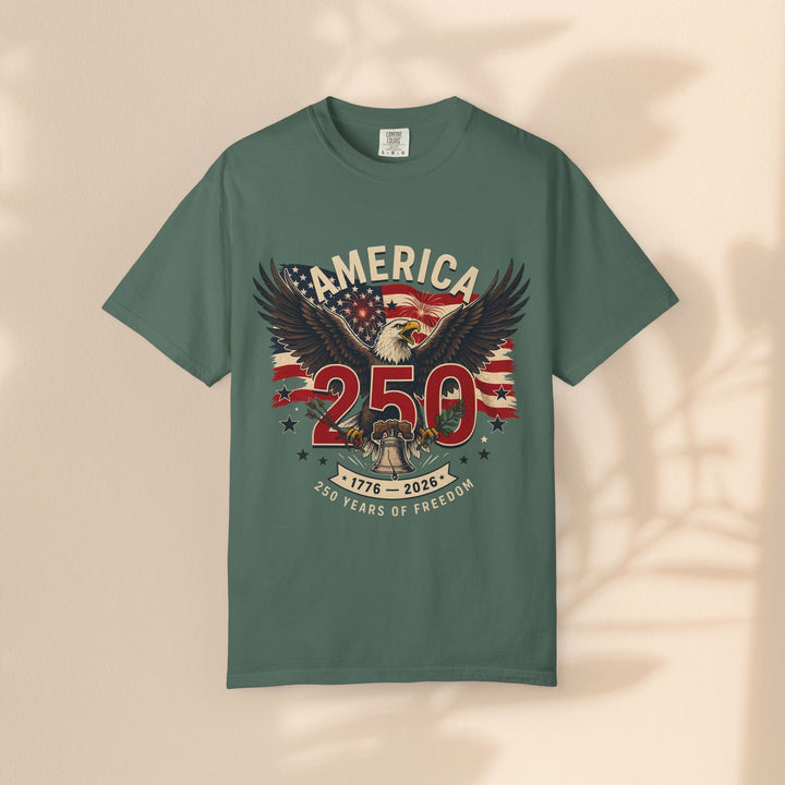 America 250 Eagle Patriotic T-Shirt — Independence Celebration Tee
