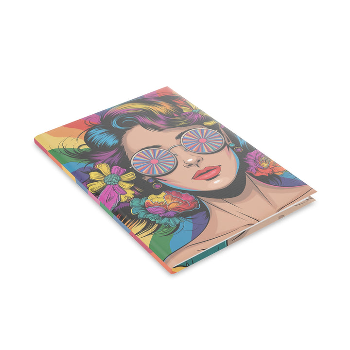 Hardcover Notebook with Puffy Covers - Hippie Girls