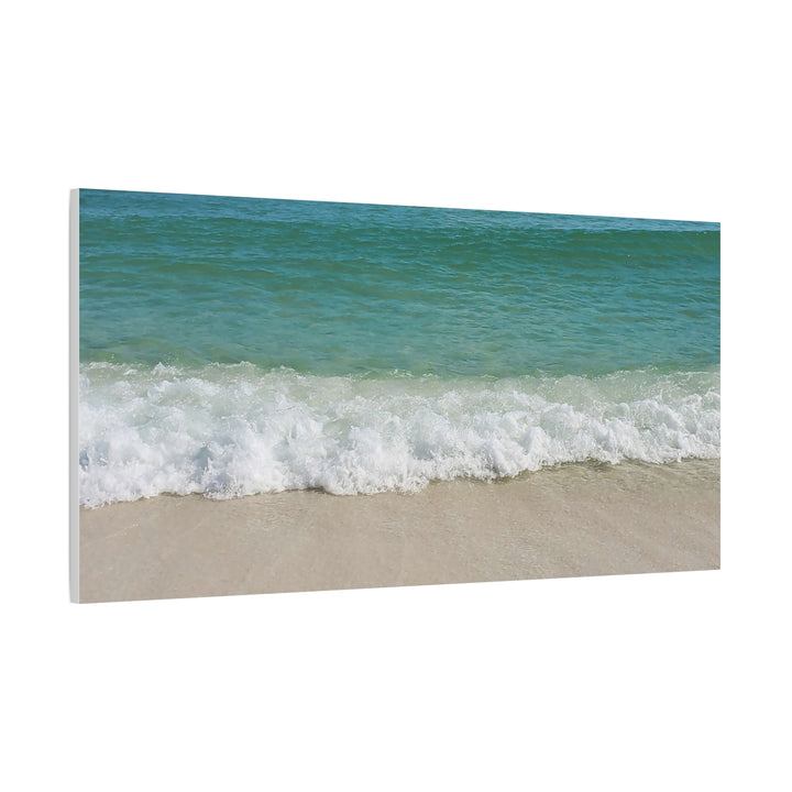 Beach Waves Matte Canvas Print – 1.25-Inch Stretched Seascape