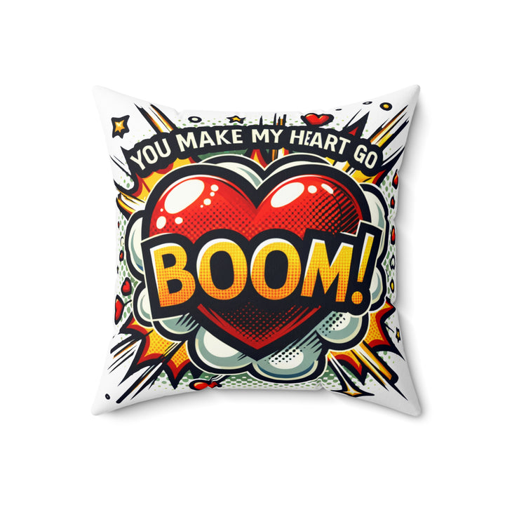 Spun Polyester Square Pillow - BOOM!