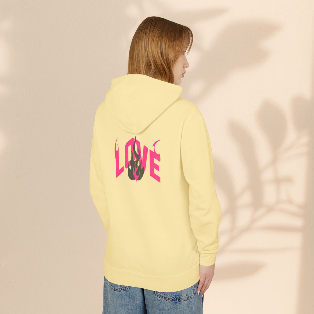 Unisex Lightweight Hooded Sweatshirt - LOVE