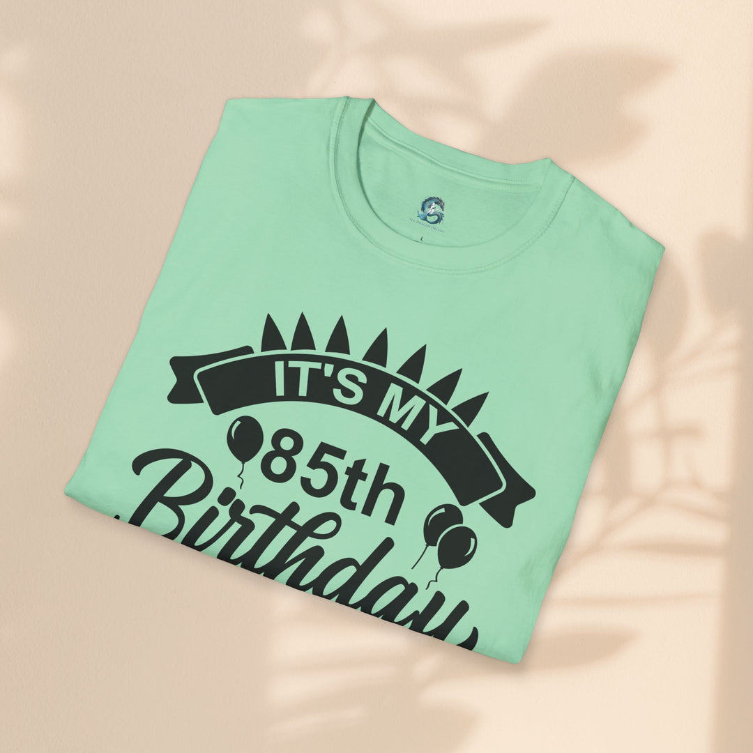 85th Birthday Celebration T-Shirt, Unisex Softstyle Tee for 85th Birthday, Milestone Birthday Gift, Birthday Party Outfit, Cute [...]