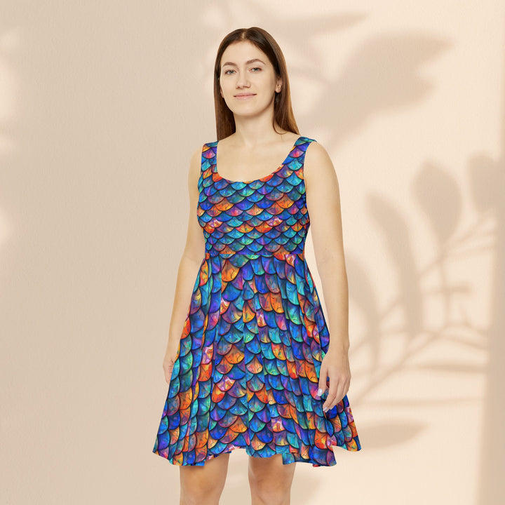 Women's Skater Dress (AOP) - Colorful Mermaid