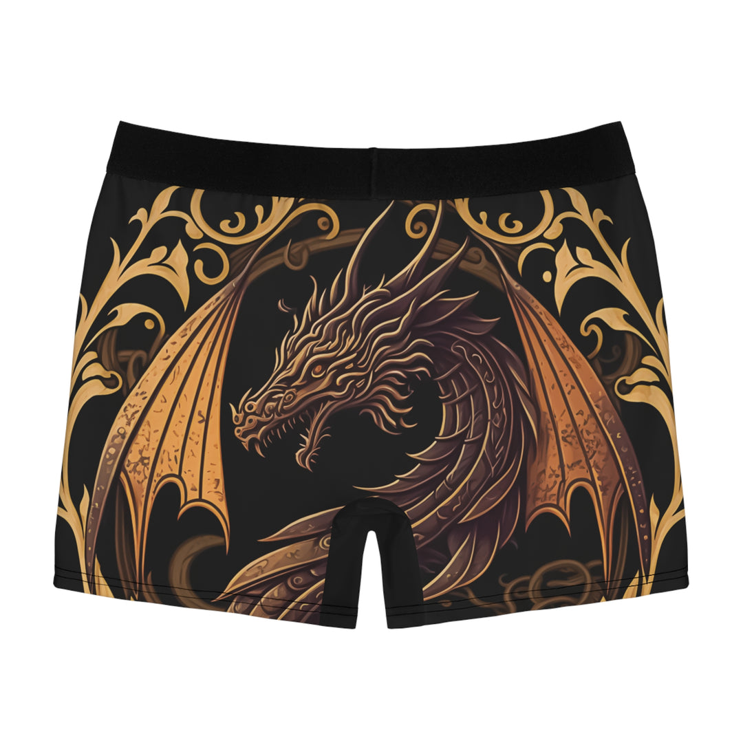 Boxer Briefs Golden Dragon Print