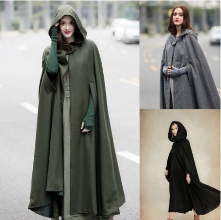 Women’s Hooded Tie-Front Shawl – Cozy Fashion Cape