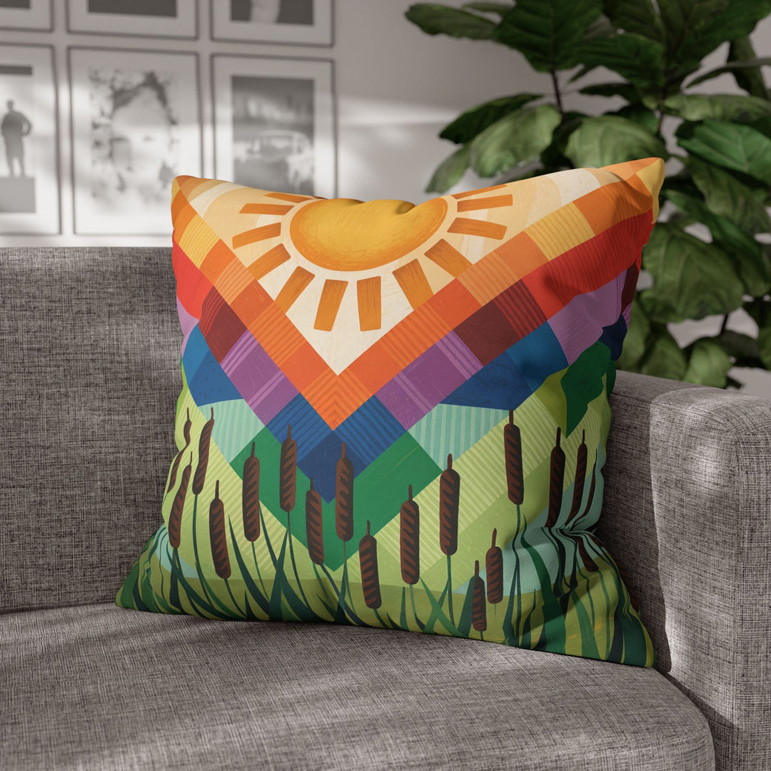 Seminole Sunburst - Vibrant Sunburst Decorative Pillowcase