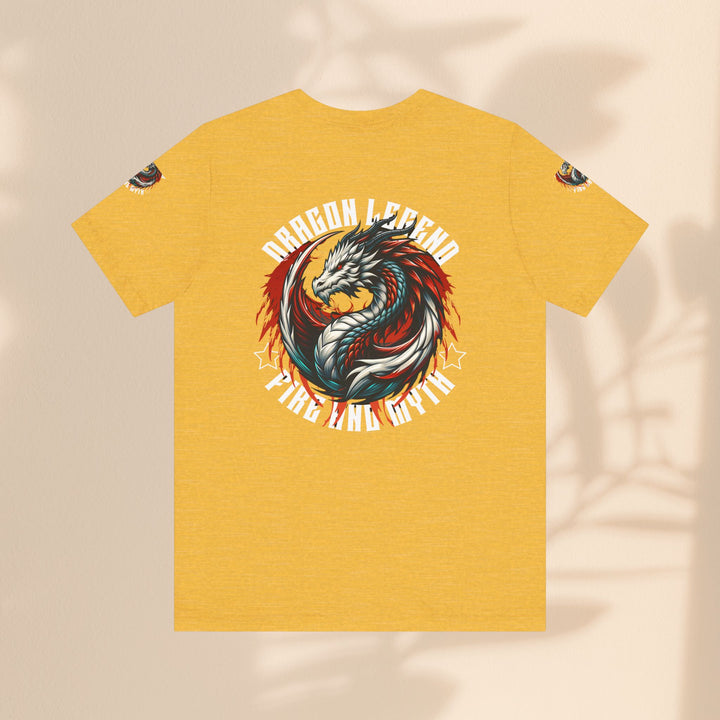 Unisex Jersey Short Sleeve Tee - Dragon Legend Fire and Myth