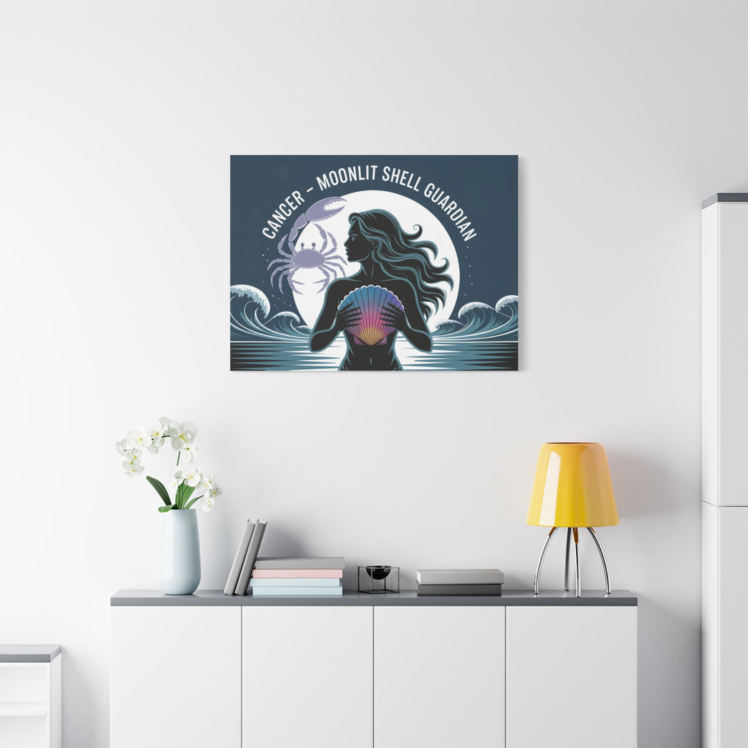 Zodiac Cancer Matte Stretched Canvas Wall Art