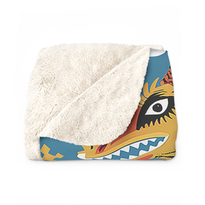 Mexican Dragon Sherpa Fleece Blanket – Cozy Home Décor & Gift for Dragon Lovers