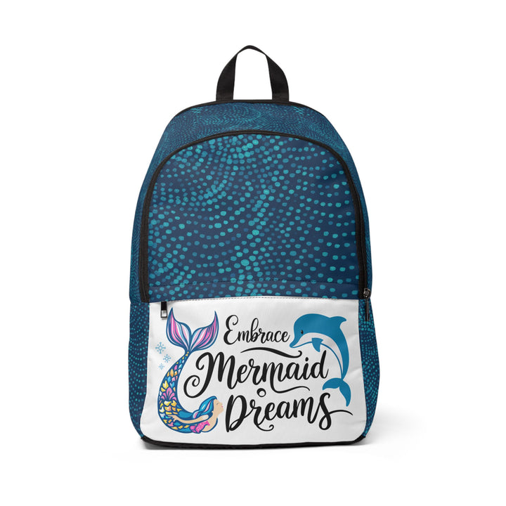 Unisex Fabric Backpack - Embrace Mermaid Dreams