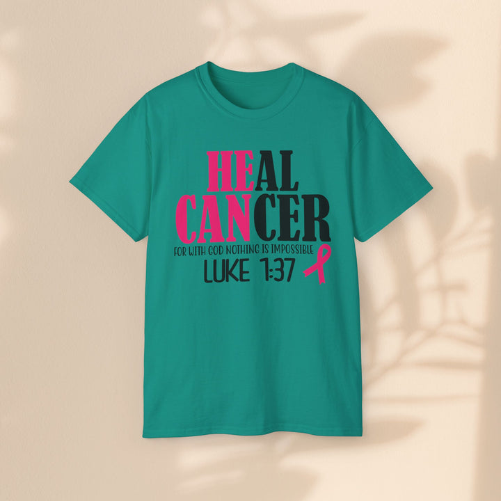 Heal Cancer Unisex Ultra Cotton Tee - Inspirational Faith-Based T-Shirt for Awareness
