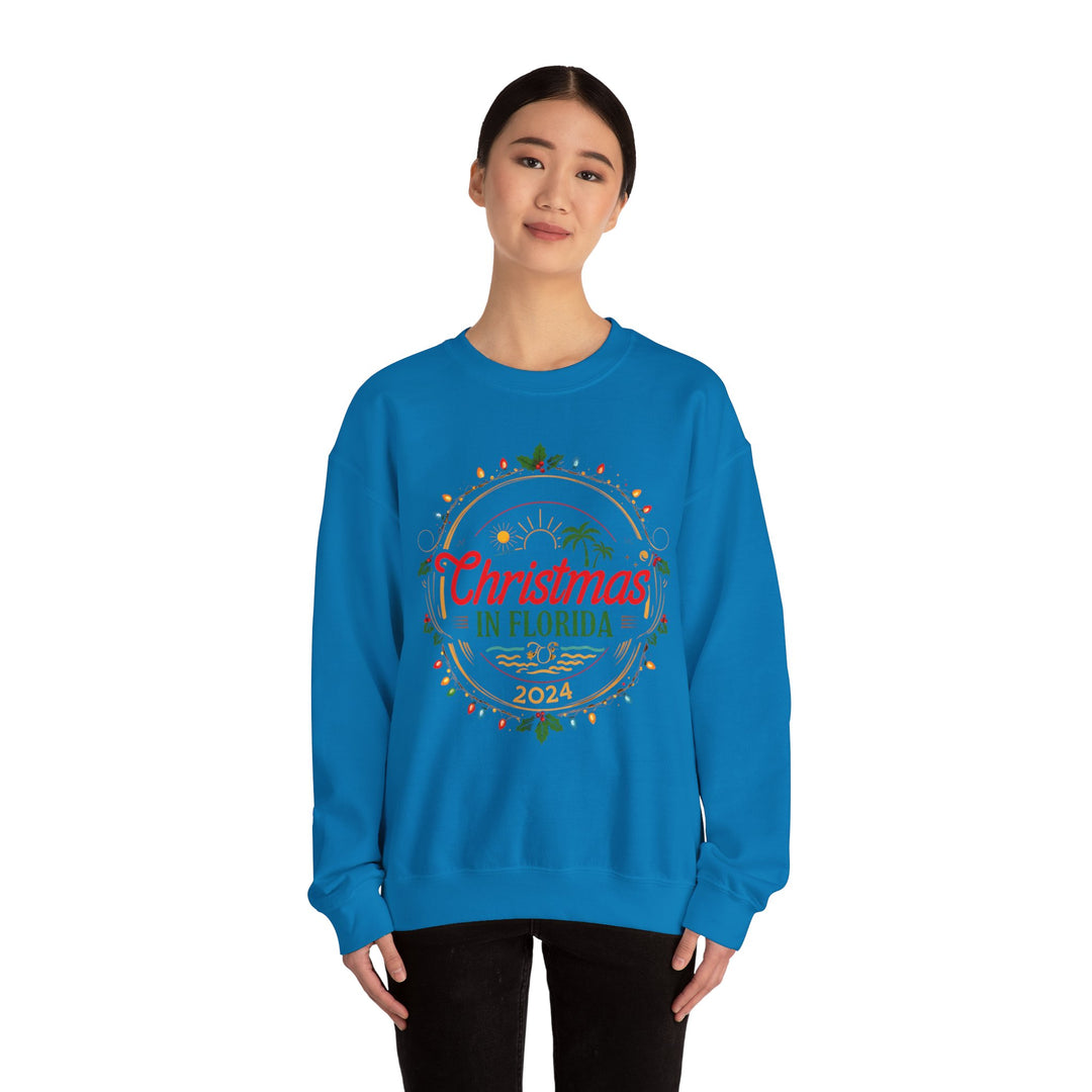 Unisex Heavy Blend™ Crewneck Sweatshirt - Christmas in Florida