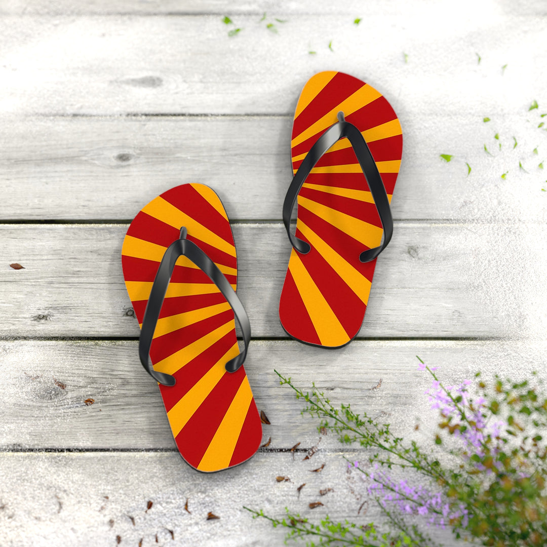 Flip Flops - Red Yellow