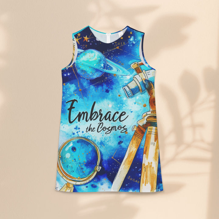 A-line Sleeveless Dress  - Embrace The Cosmos