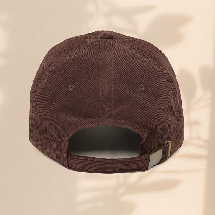 Vintage Corduroy Cap - Embroidered 'DAD' Baseball Hat for Father's Day