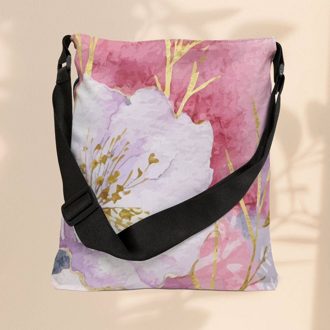 Adjustable Tote Bag (AOP) - Pastel Roses