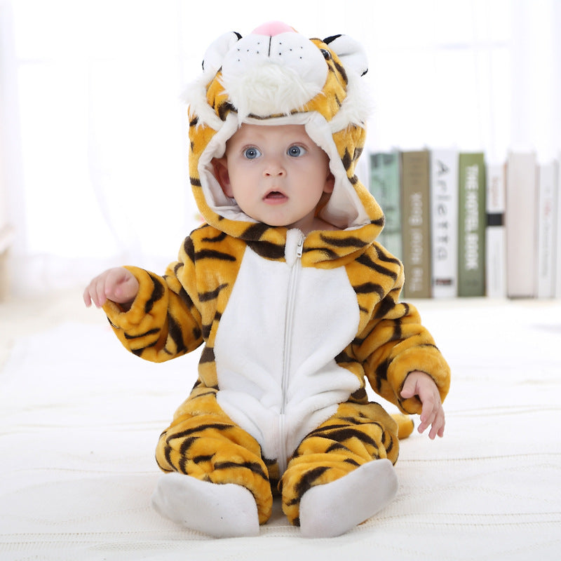 Baby Cotton Flannel Romper for Fall and Winter