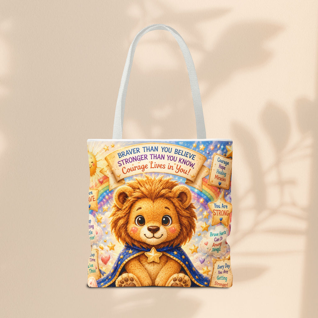 Cute Courage Lion Tote Bag | Brave Buddies™