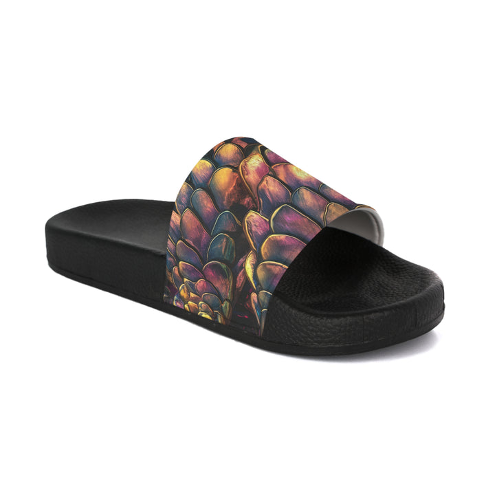 Mermaid & Dragon Scale Women's Slide Sandals — Beach Slides