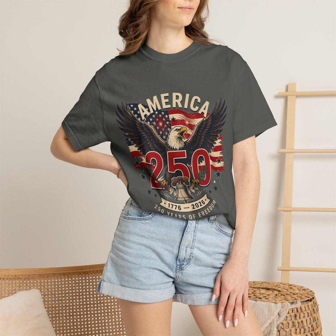 America 250 Eagle Patriotic T-Shirt — Independence Celebration Tee